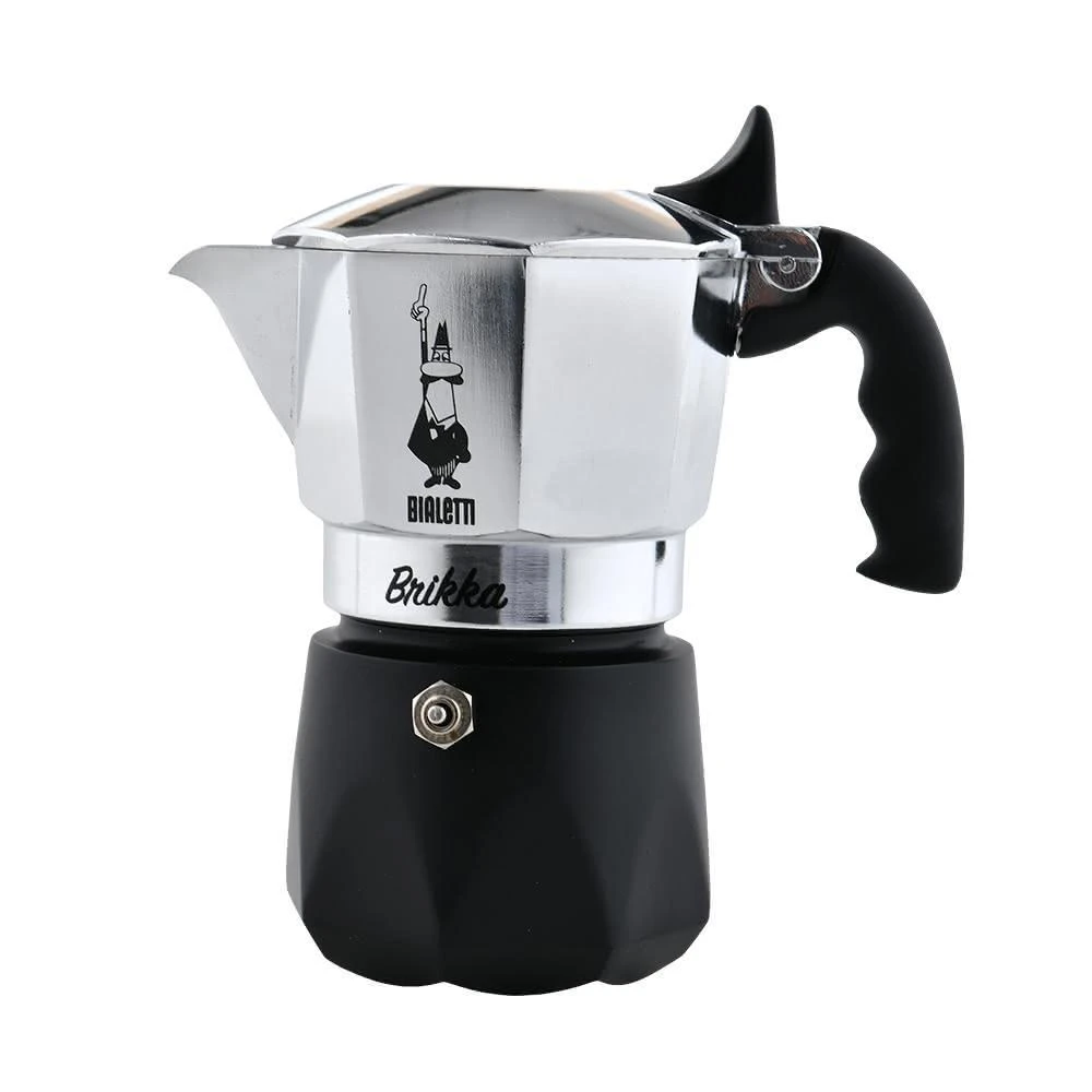 【Bialetti 比亞樂堤】Brikka 厚實加壓摩卡壺 2人份  咖啡壺平輸品咖啡壺