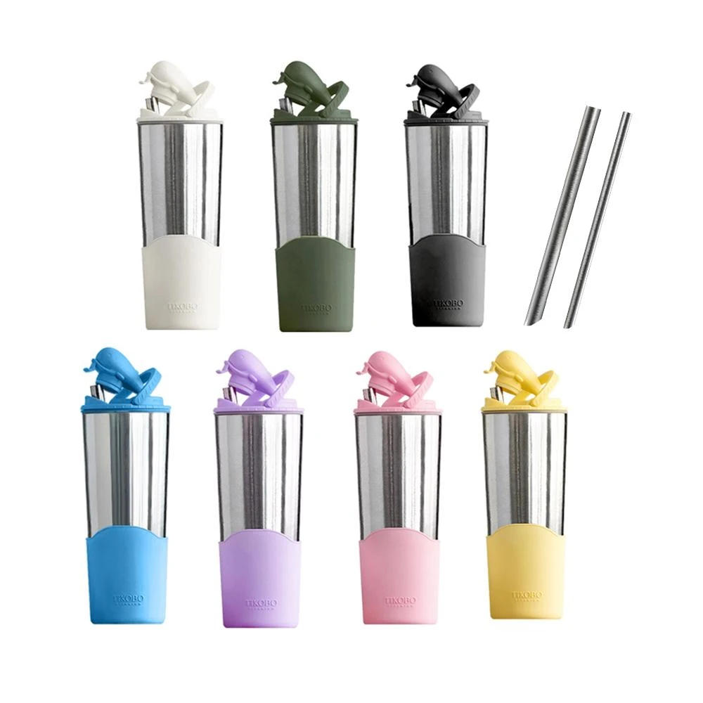 TiKOBO 鈦工坊】800ml 純鈦鯨魚杯二代純鈦保溫杯鈦杯附細吸管多