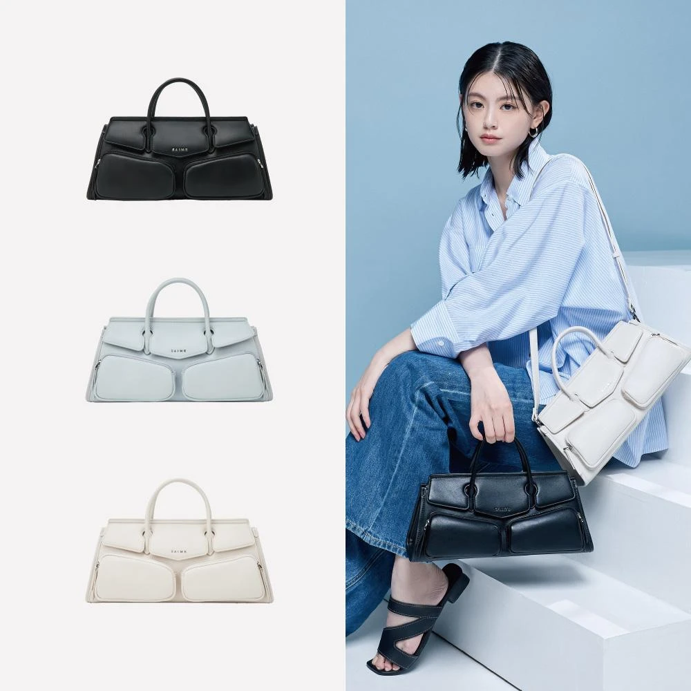 ★S'AIME★夏日海風織光絲巾編織 半月 カゴバック/送料込 S'AIME X ETUDE合作夏日海風織光絲巾編織包組｜ S'AIME東京企劃