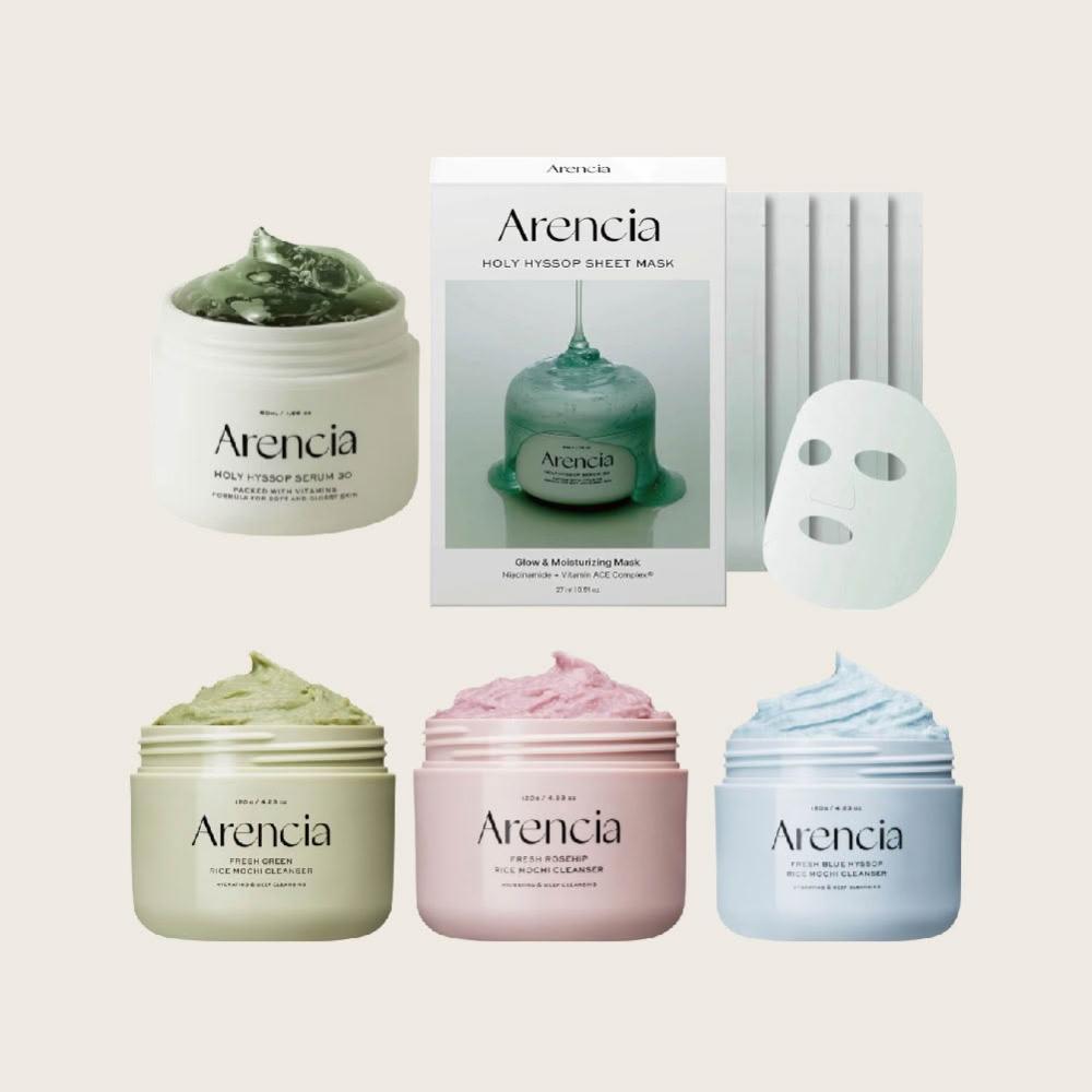 【Arencia】系列 牛膝草 精華 年糕潔面乳 牛膝草凝膠精華  牛膝草亮白精華面膜