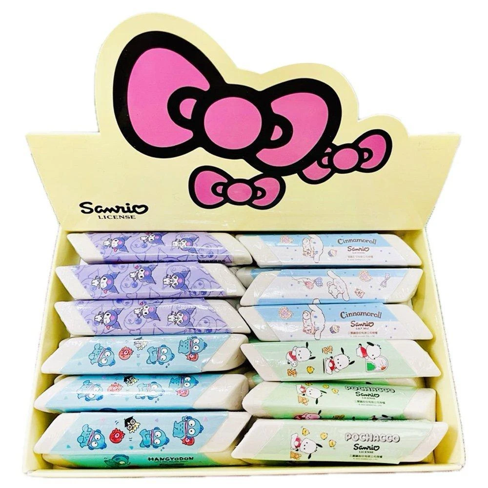 【SANRIO 三麗鷗】三麗鷗 酷洛米 帕恰狗 大耳狗 人魚漢頓 醜魚 橡皮擦 黏屑 文具 辦公用品
