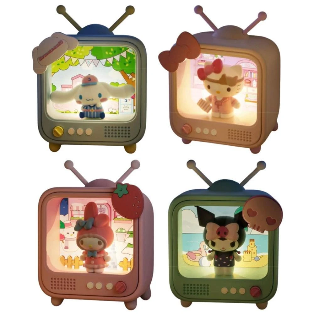 【SANRIO 三麗鷗】電視機小夜燈 3D立體造型 床頭小夜燈 小夜燈  解壓 手辦 公仔 擺件 兒童夜燈 臥室裝飾 送禮 生日 交換 禮物