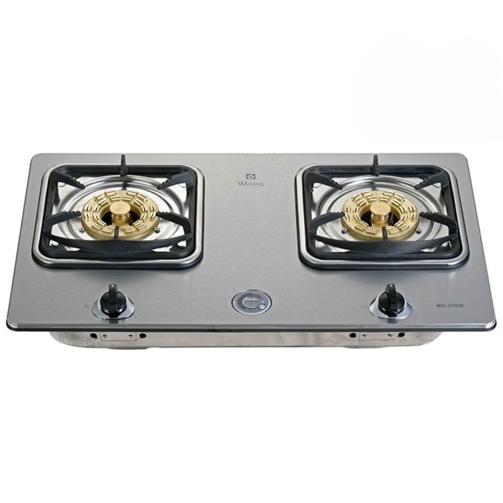 【五聯】WG-3702C 八卦三代定時不鏽鋼檯面爐 (含標準安裝)｜檯面爐｜左爐定時｜大火力｜純銅爐頭｜鑄鐵爐架｜