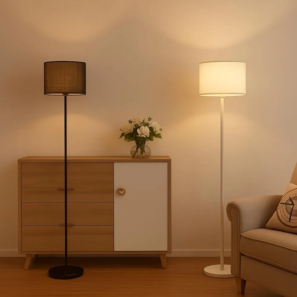 日式布藝落地燈 立燈 臥室燈 北歐燈 餐桌燈 E27 氛圍燈 閱讀燈 書桌燈 床頭燈 房間燈 客廳燈 氣氛燈