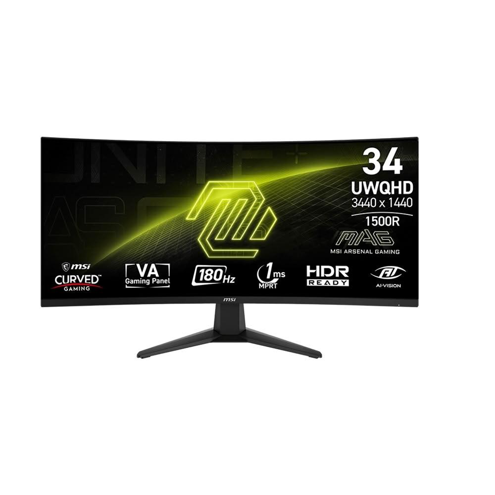 MSI 微星 MAG 346CQ 曲面電競螢幕 34吋 VA 180Hz UWQHD 1ms HDR 電腦螢幕 遊戲螢幕