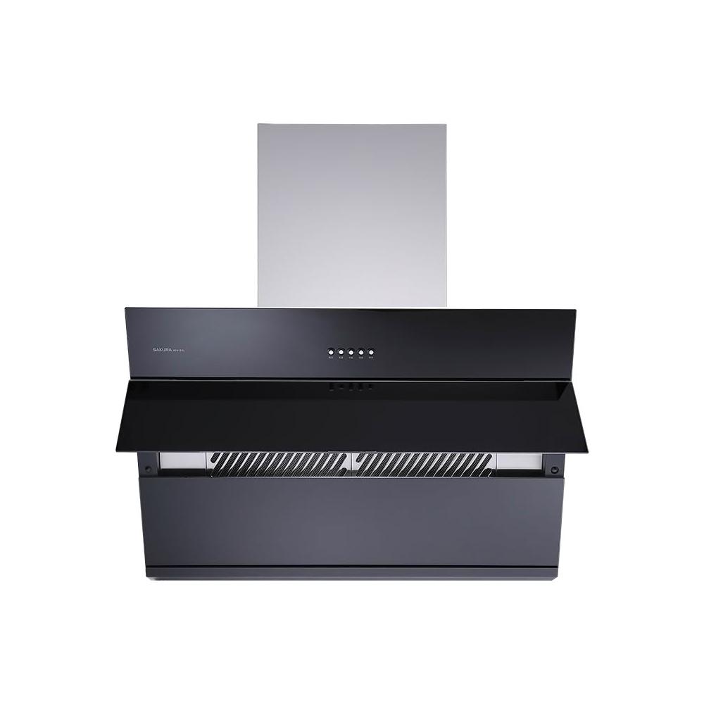 SAKURA 櫻花牌 DR-7615 斜背式抽油煙機，採用不鏽鋼材質打造，電子式按鍵開關，1段風量設計，適用110V/60Hz電壓，標準安裝方式。產自其他國家，BSMI許可依原廠公告為主，提供1年保固，高效排煙，適合現代廚房使用，提升烹飪舒適度。