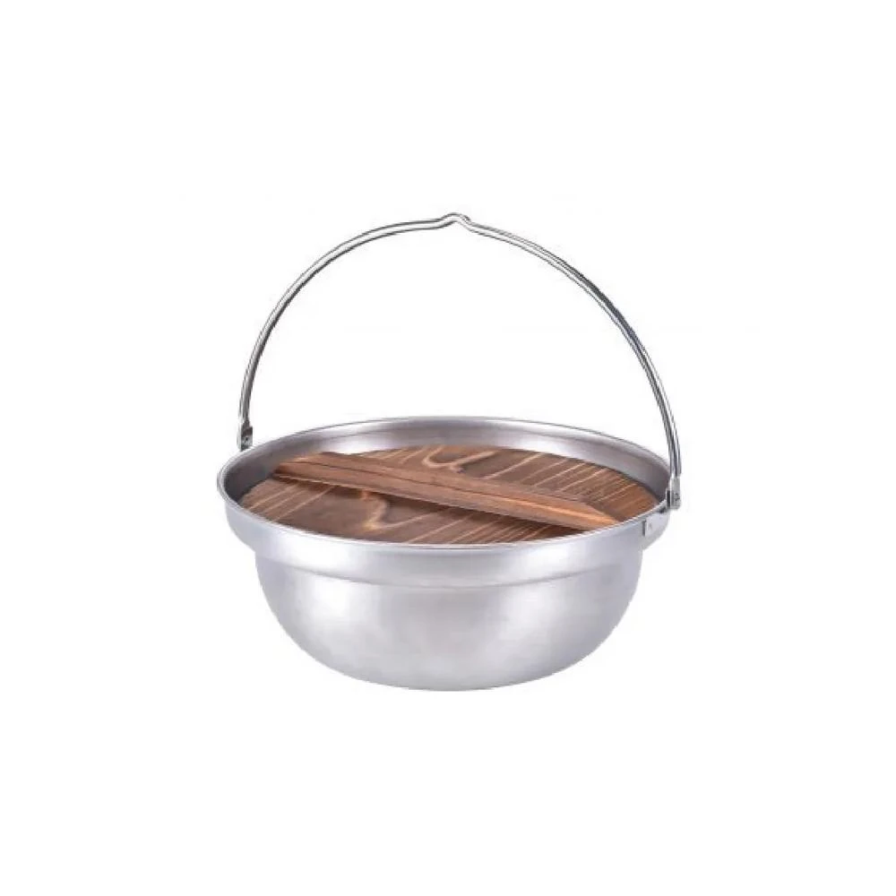 【Uniflame】焚火鍋 18/26/30cm 不鏽鋼鍋 吊掛鍋 吊鍋 鍋子 露營 戶外 野炊 愛露愛玩