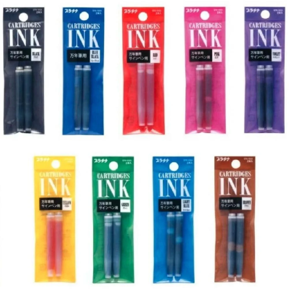 【PLATINUM 白金】0.3 0.5 Preppy 鋼筆 卡式墨水 2入 PS-40 PS-35 適用 PSQ-300