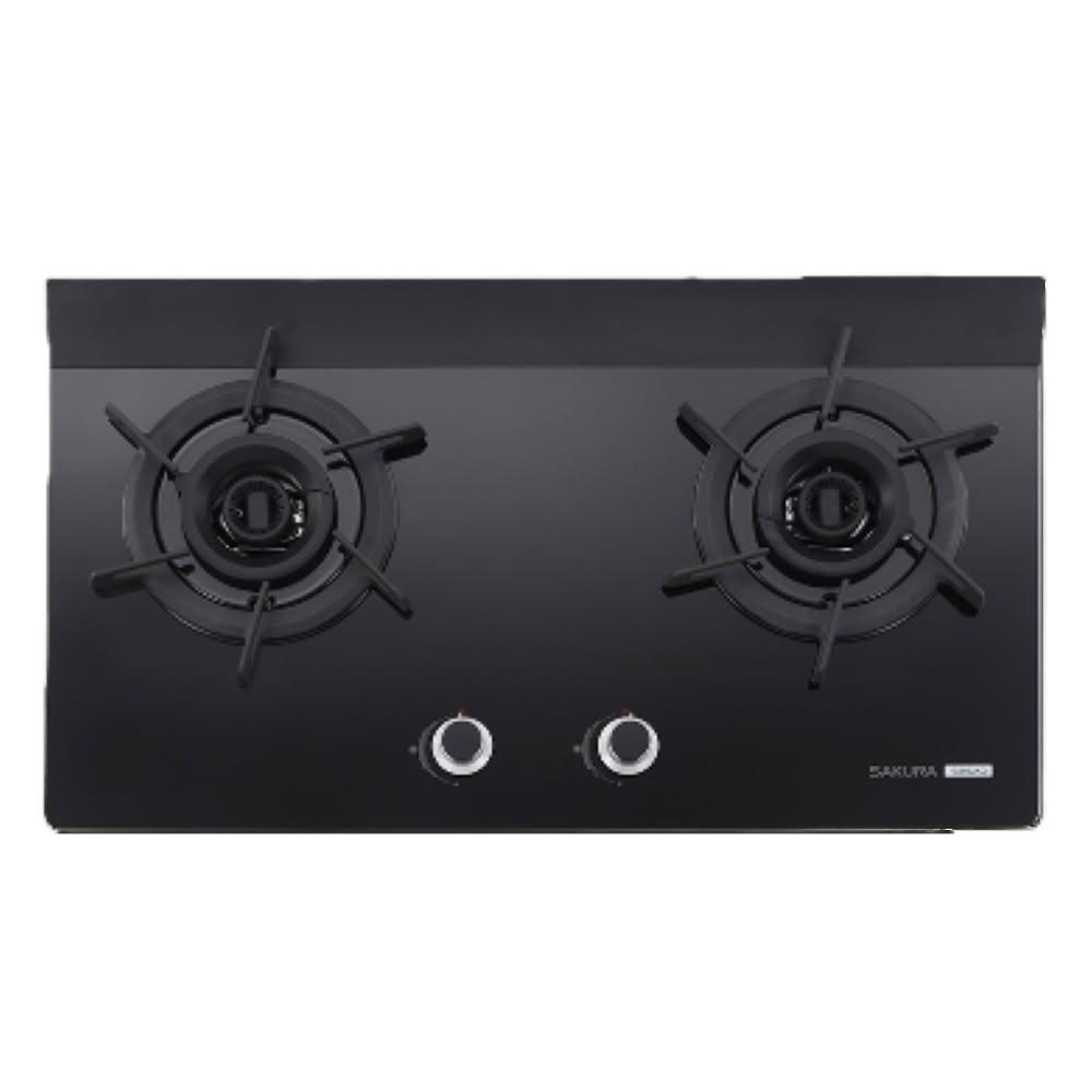 【SAKURA 櫻花】G2922AG 二口雙炫火玻璃檯面爐 (含標準安裝) G-2922AG｜檯面爐｜雙炫火｜一級能效｜雙環火｜瓦斯爐｜