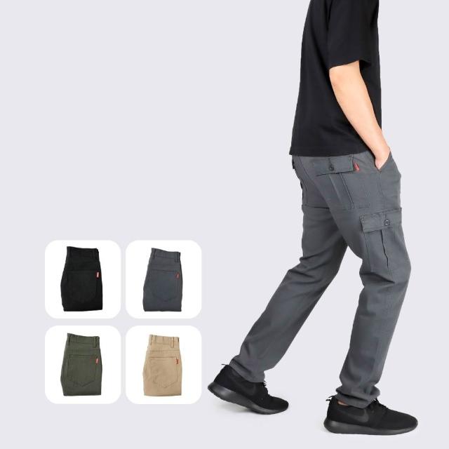 【THE PANTS 有件褲子】超柔棉彈力工作長褲透氣彈性 側口袋 多口袋 工作褲 休閒長褲 男生長褲