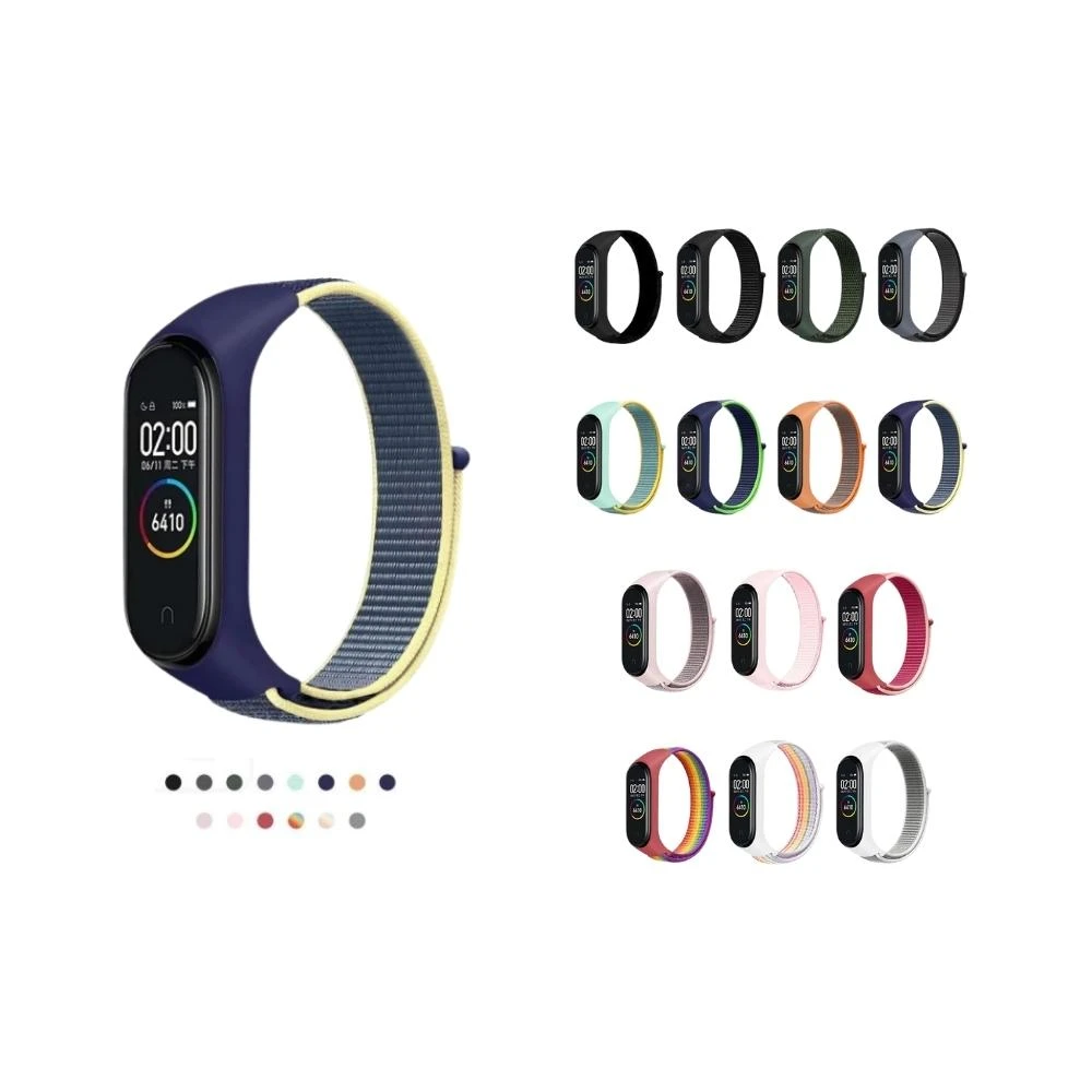 小米手環 尼龍錶帶 適用 小米手環 8 7 6 5 3 小米手環4 小米5 小米4 腕帶 智能手環腕帶 小米錶帶 錶帶