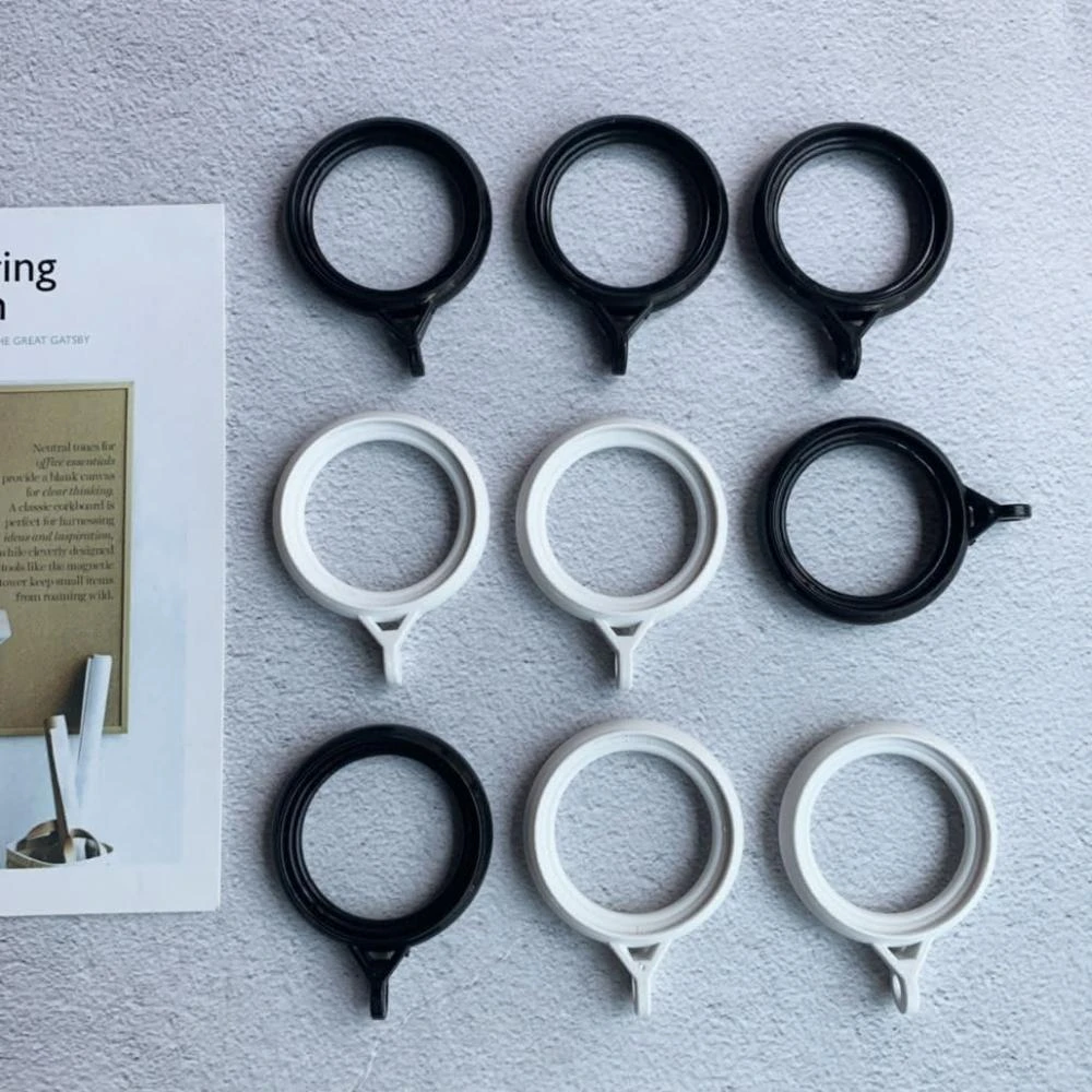 伸縮桿吊環 靜音環不鏽鋼掛勾窗簾掛勾掛圈羅馬桿環窗簾環浴簾圈羅馬環掛勾夾門簾夾羅馬桿勾夾軌道夾圈圈夾