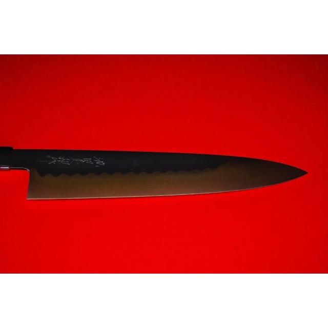 山脇刃物🔪池田美和褐返し綾波雙鏡面水本燒青紙1號両刃型牛刀包丁九寸
