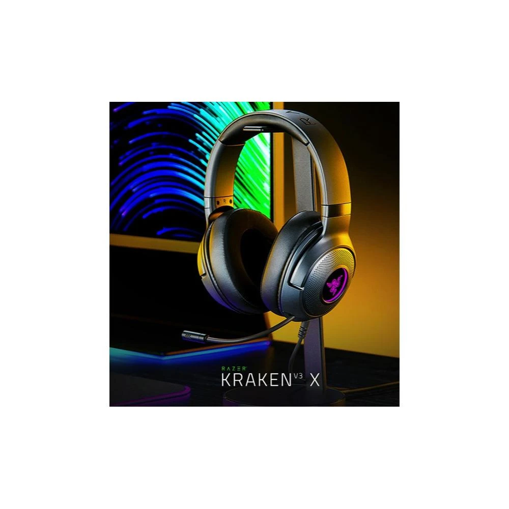 【Razer 雷蛇】Kraken V3 X 黑色 北海巨妖 電競耳機 耳罩式耳機麥克風