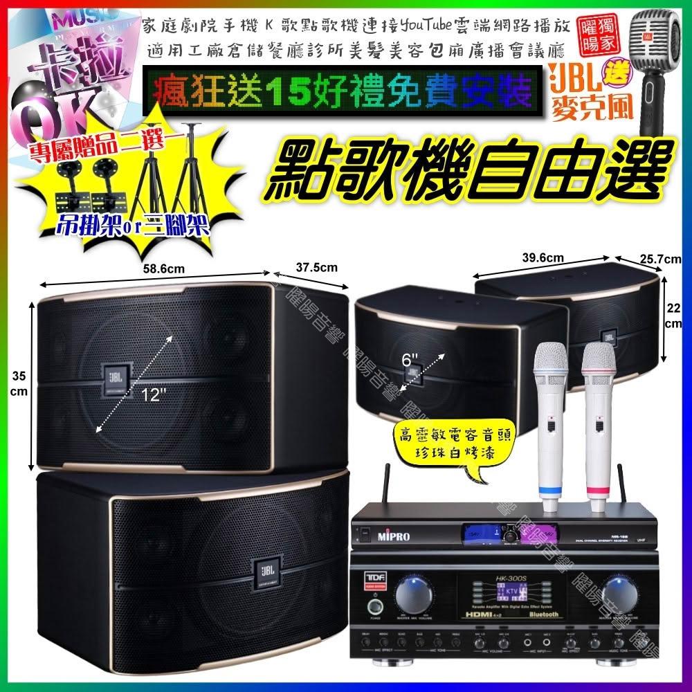 自由選TDF HK-300S+JBL PASION12+PASION6+MIPRPO MR-198 劇院KTV/音響設備