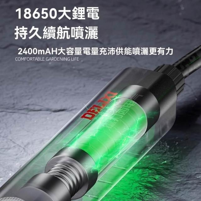 德力西_電動噴霧壺園藝噴霧農用打藥機8L農藥噴灑器霧化/水柱/花灑模式