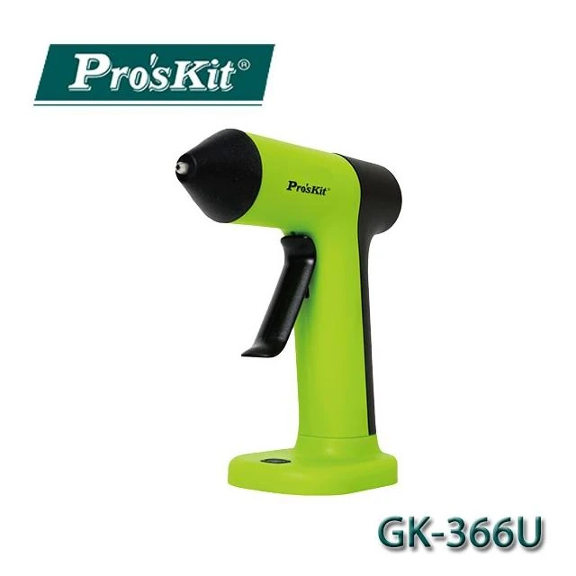 【Pro’sKit 寶工】GK-366U USB無線鋰電熱熔膠槍 (附4種閃光膠棒)
