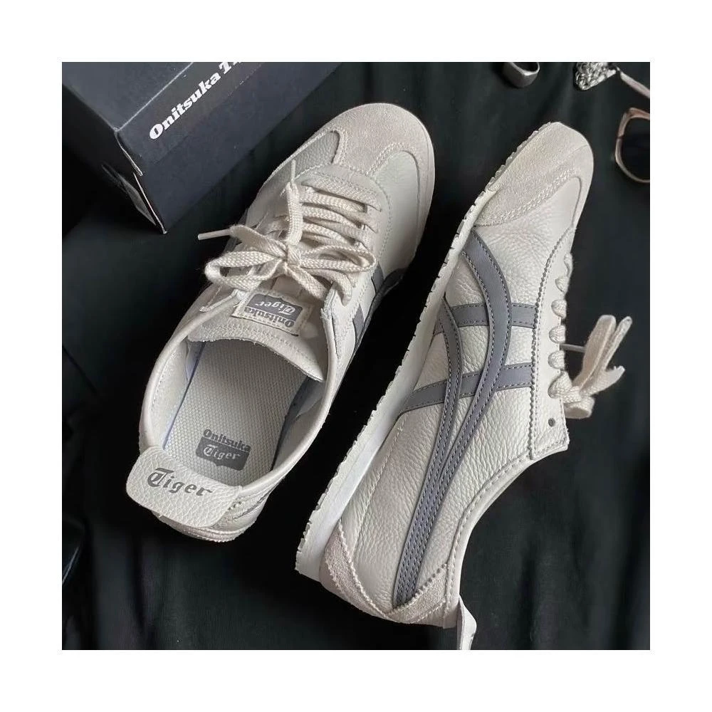 朱砂　虎牙タッソー Onitsuka Tiger】Onitsuka Tiger鬼塚虎-米底深紅麂皮虎爪紋
