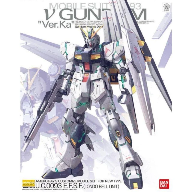 【BANDAI 萬代】鋼普拉 BANDAI 鋼彈UC MG 1/100 RX-93 Nu GUNDAM Ver. Ka 牛鋼 v鋼