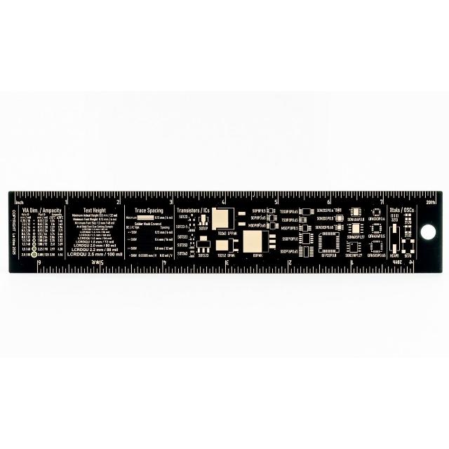 【樂德兒】20CM PCB Ruler 電路板直尺 電子工程尺 PCB打樣 沉金電路板尺 Leidea 樂德兒