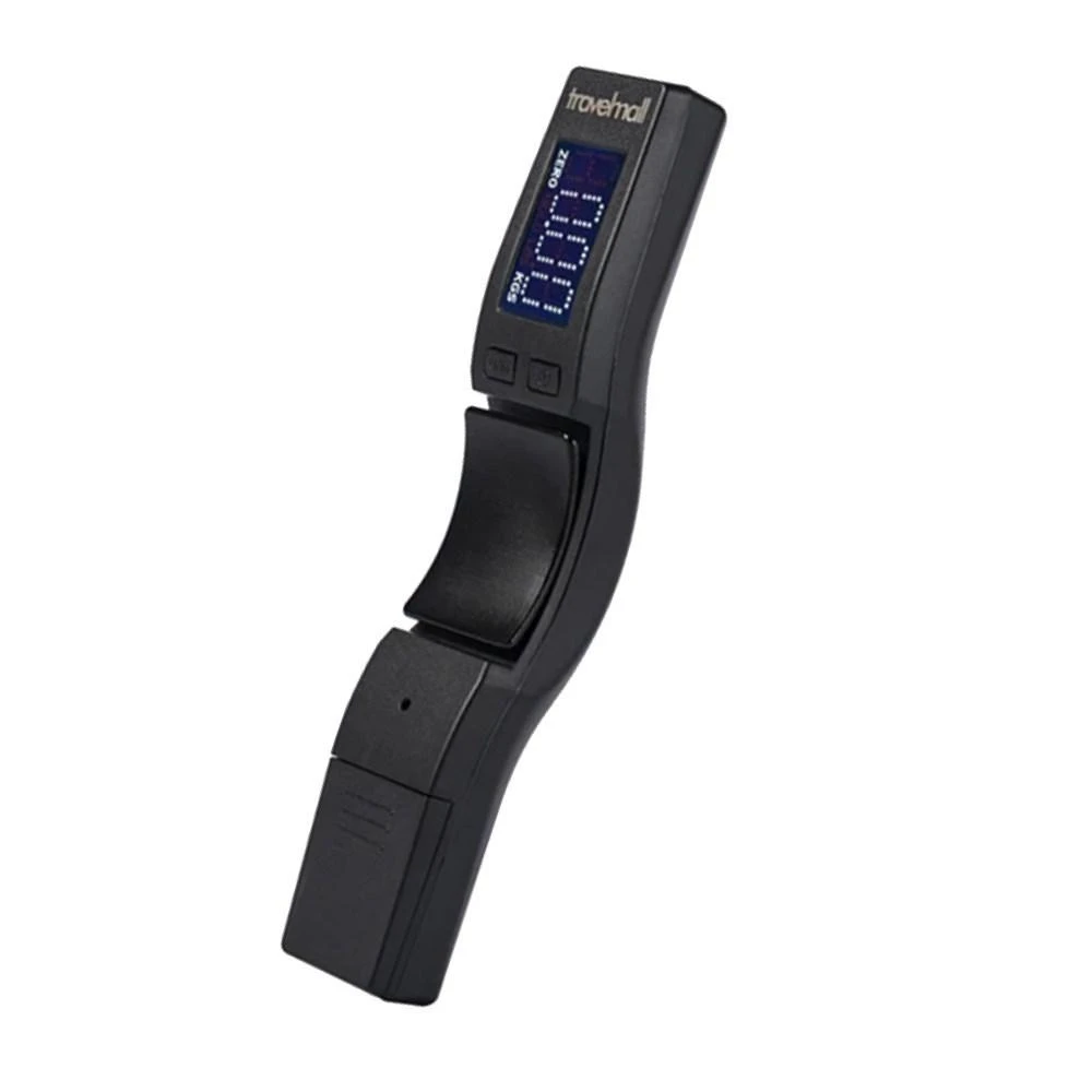 【Travelmall】扁擔型數位行李電子秤 攜帶方便 大型液晶顯示 最大載重50公斤/110磅 高精度感測器系統