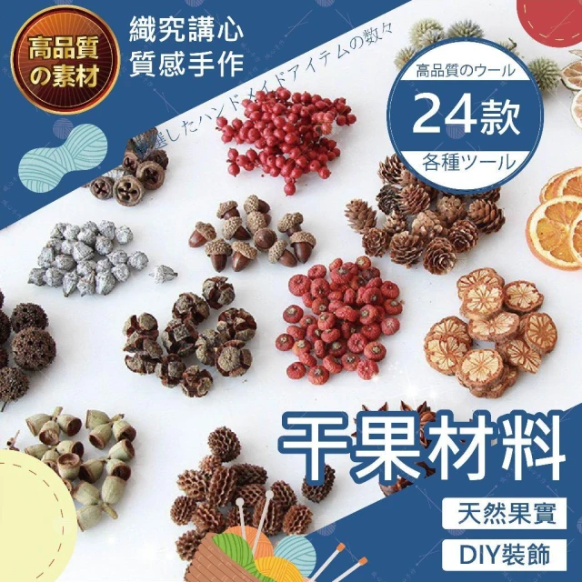 【織心手作】干果材料 聖誕乾燥材料 綜合果實材料 裝飾 乾燥果實標本 聖誕藤圈材料 聖誕果實裝飾 聖誕花材 花圈花材 松果