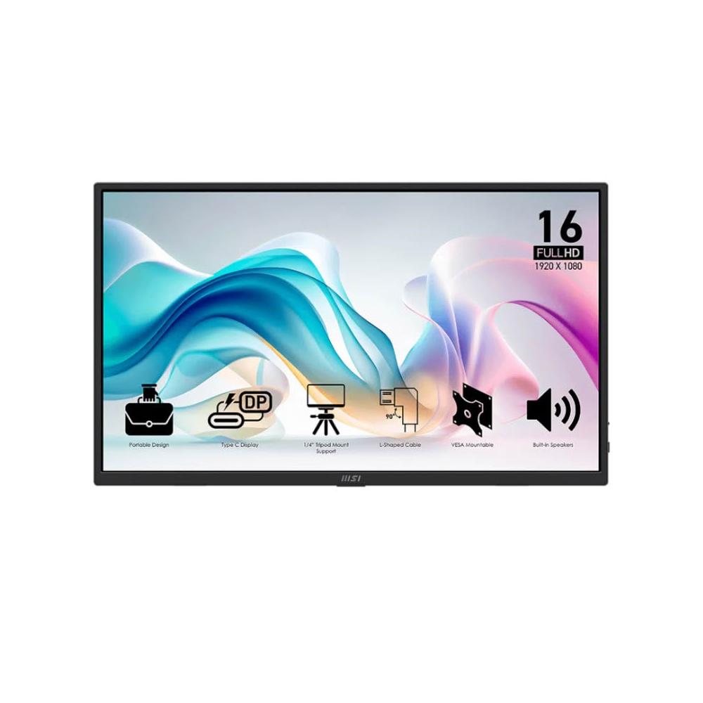 【MSI 微星】PRO MP165 E6 攜帶型顯示器 (15.6吋IPS/ FHD/ 0.78kg/ 內建喇叭)