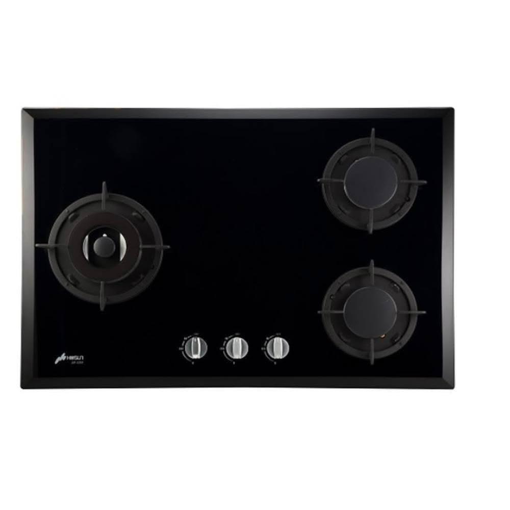 【豪山】SB-3205 三口歐化檯面玻璃瓦斯爐 (含基本安裝)｜檯面爐｜三口爐｜雙環火焰｜防湯蓋設計｜瓦斯爐｜