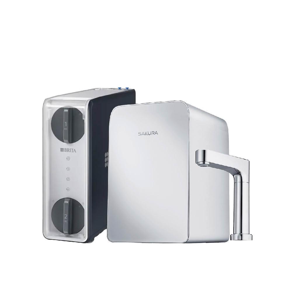 BRITA mypure GR600 RO直輸淨水系統+櫻花牌 P0563 廚下觸控式熱飲機