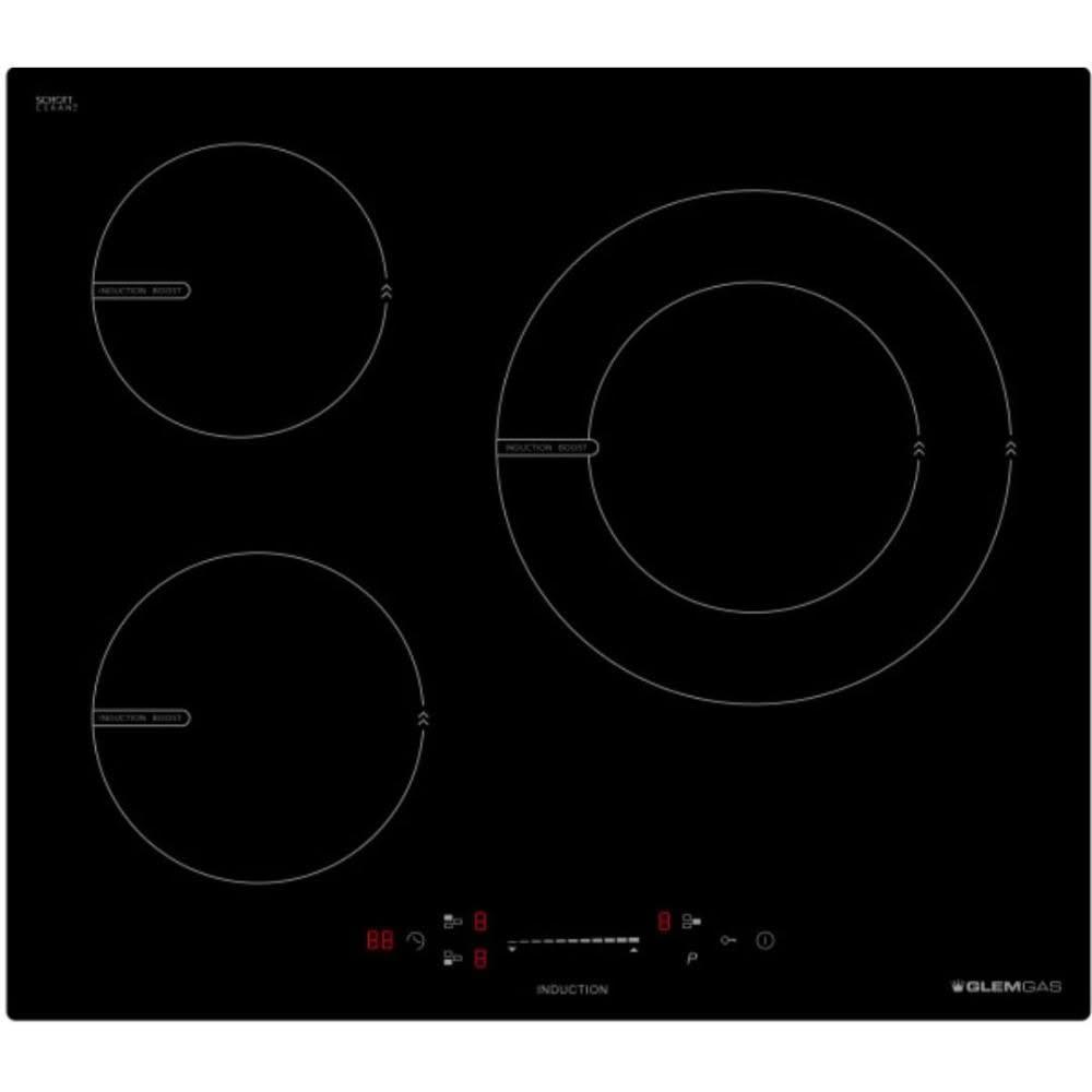 【Glem Gas】GIT66D04 三口IH感應爐｜IH爐｜感應爐｜三口爐｜九段火力｜快速加熱｜過熱斷電｜220V｜