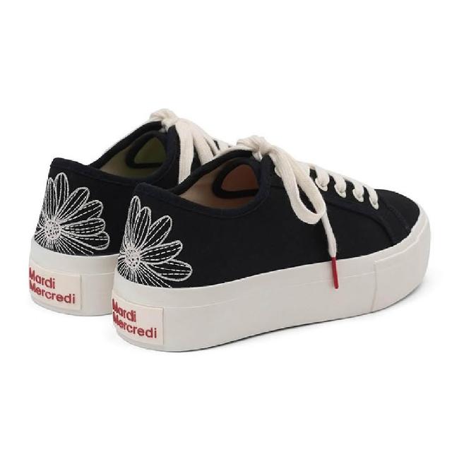 ●Mardi Mercredi●ECLORE PLATFORM SNEAKERS_BLACK MARDI MERCREDI】預購ECLORE PLATFORM SNEAKERS 花朵厚底法式
