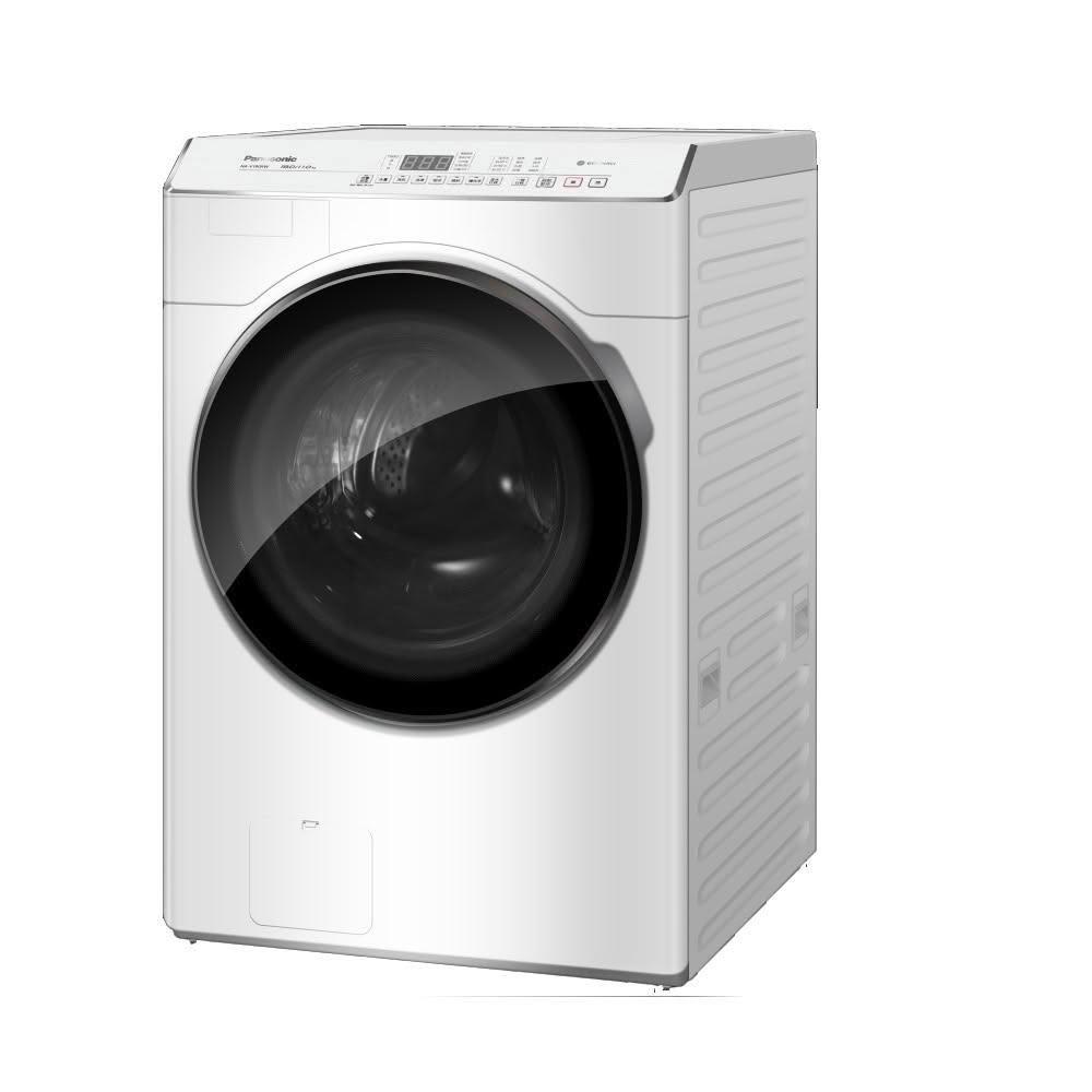 【Panasonic 國際牌】19公斤變頻滾筒洗脫冰鑽白洗衣機NA-V190RW-W