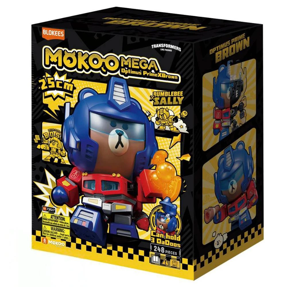 BLOKEES】布魯可變形金剛× LINE FRIENDS 聯名可動積木公仔正版