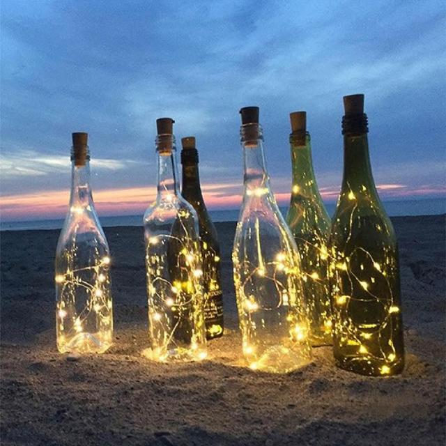 舒米好物 LED 酒瓶塞 銅絲燈 1米(酒吧燈 生日佈置 聖誕節裝飾 禮物包裝 求婚佈置 派對佈置 情人節)
