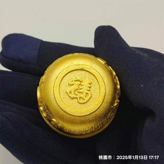 3入組沙金福金杯-鋅合金材質-供神杯黃銅酒杯福神沙金神杯福杯祖先杯