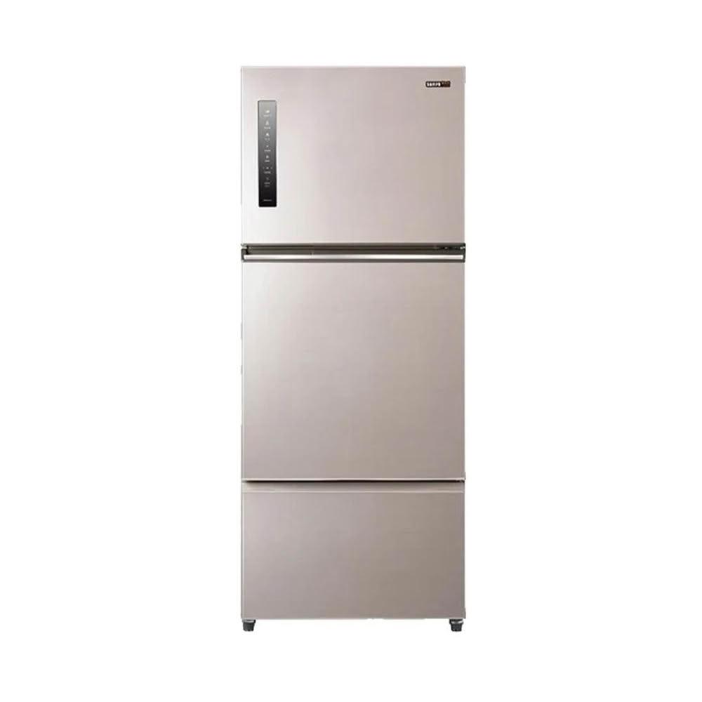 【SAMPO 聲寶】【SAMPO 聲寶】610公升 星美滿極光鈦變頻雙門冰箱-炫彩銀(SR-F61DV-Y7)