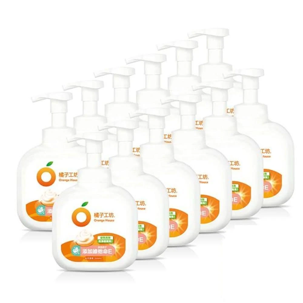 【Orange house 橘子工坊】變色泡泡洗手慕斯 350ml*6瓶/12瓶 (箱購)