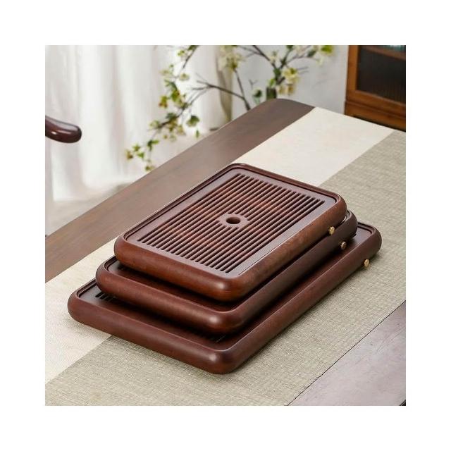 幕辭家居北島-茶盤花梨木實木茶盤排儲兩用茶台茶海泡茶瀝水盤便攜式