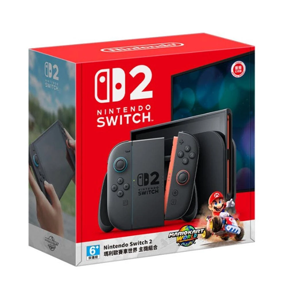 Switch2台 Nintendo 任天堂】NS2 Switch 2 主機瑪利歐賽車世界主機組合台灣