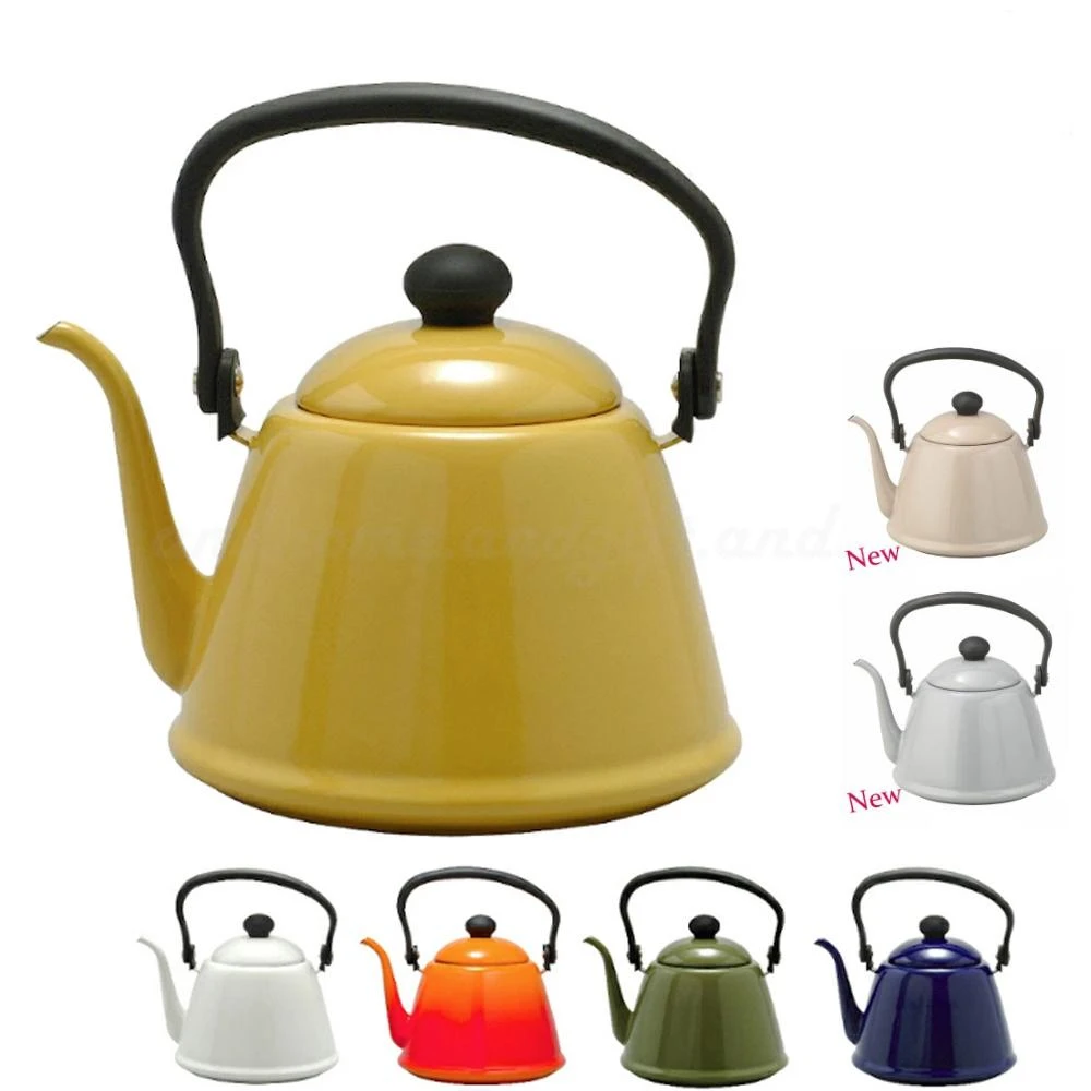 【日本 野田琺瑯】 NODA HORO 細嘴煮水壺 細口壺 手沖壺 2L