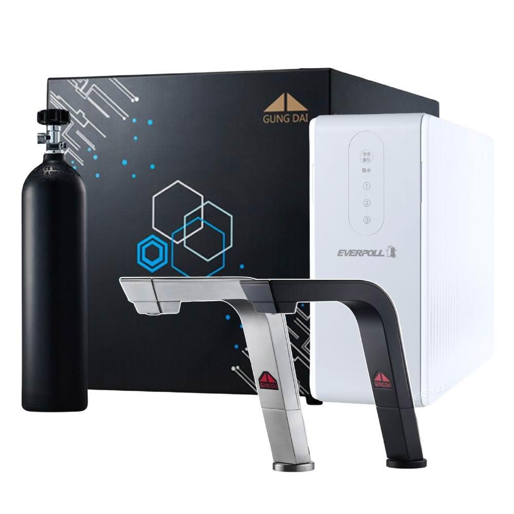 【GUNG DAI 宮黛】GDSODA 新廚下全功能智慧氣泡水飲水機 (搭配 RO-600直出RO淨水器) 贈全台安裝服務