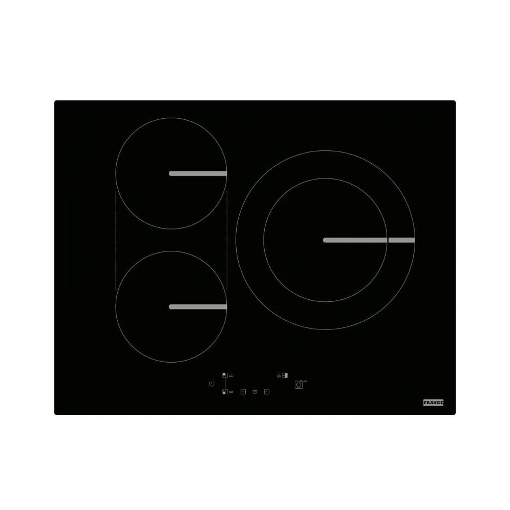 FRANKE FSM 653 三口傳統瓦斯爐臺，採用耐熱強化玻璃爐面，堅固耐用不易刮傷。電子連續點火設計，操作方便安全。瓦斯消耗量低於3kW，適合現代廚房使用。機體尺寸W650 x H54 x D510 mm，挖孔尺寸W560 x H50 x D480~D492 mm，使用220V/60Hz電源。享有2年保固，BSMI許可字號T31948。安裝不含，提升您的烹飪效率！
