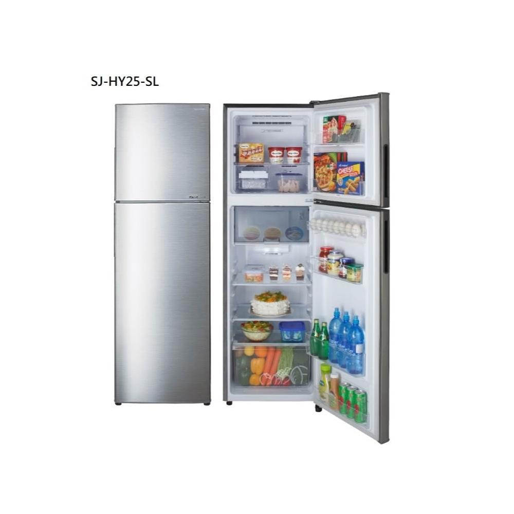 【SHARP 夏普】SJ-HY25-SL【SHARP 夏普】253公升 變頻雙門電冰箱(含基本安裝)