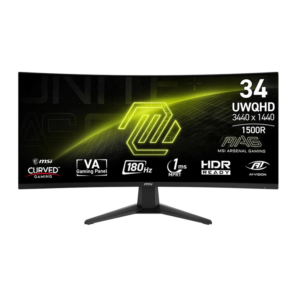 【MSI 微星】MAG 346CQ 34型 VA曲面電競螢幕