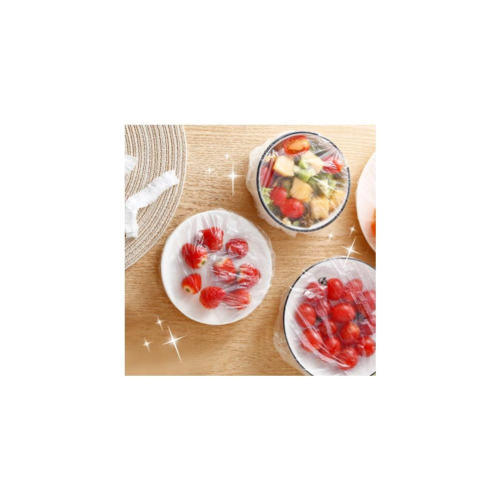 【wepay】保鮮膜套 【100入】 一次性浴帽 (加厚PE 高彈力  一次性保鮮膜套 保鮮膜 保鮮蓋 浴帽 頭套 染髮 保鮮套)