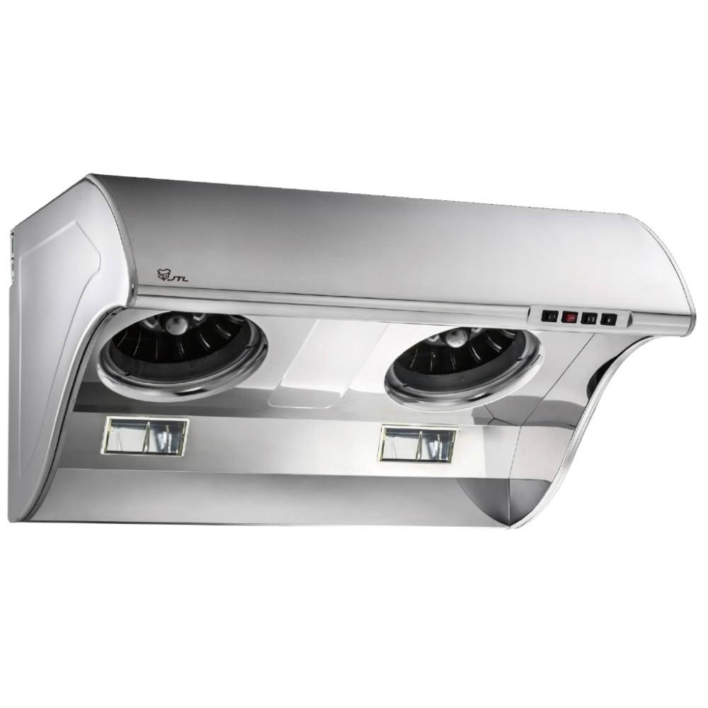 【喜特麗】JT-1710L 斜背式排油煙機 (含基本安裝)｜斜背深罩式｜90公分｜TURBO大吸力｜28公分渦輪大風葉｜