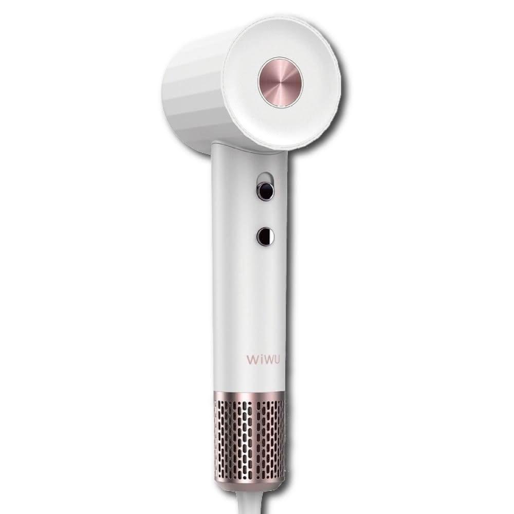 【WiWU】負離子高速吹風機 Wi-520 (速乾順髮 恆溫燈環 預防熱傷 低頻降噪 磁吸式風嘴__Kimi極美職人推薦)