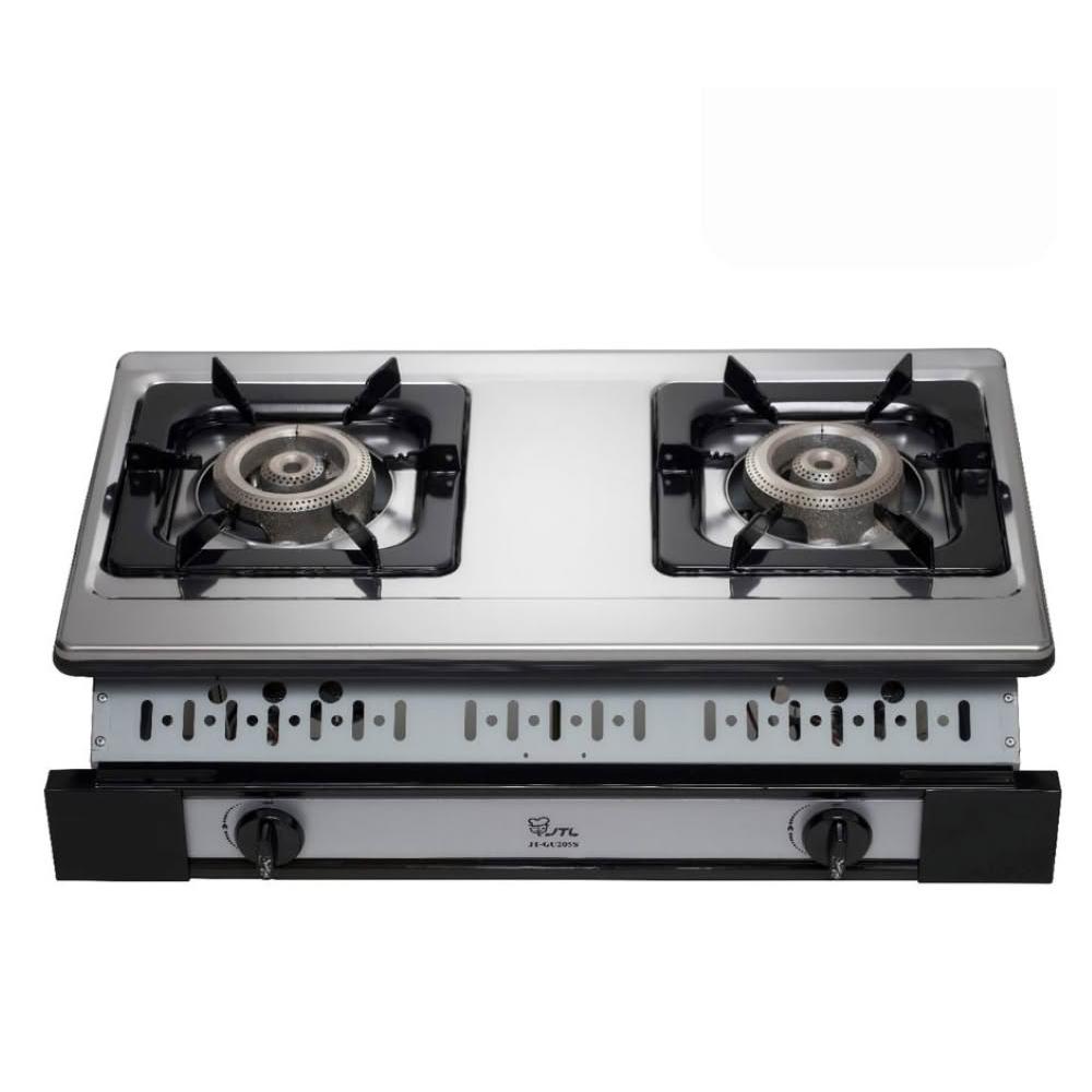 【喜特麗】JT-GU205S 雙口嵌入爐 (含基本安裝)|嵌入爐|不銹鋼|崁入爐|瓦斯爐|