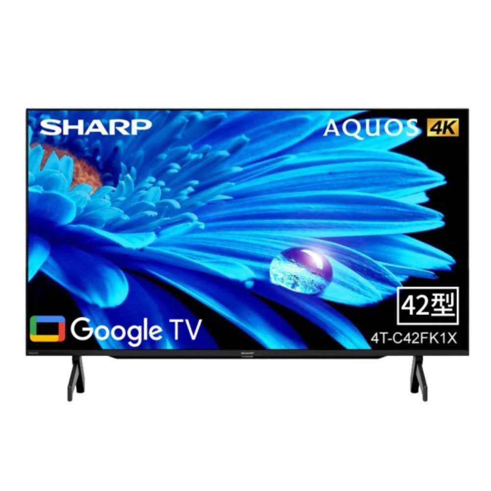 【SHARP 夏普】4T-C42FK1X 顯示器 42吋 42型 AQUOS 4K Google TV 顯示器