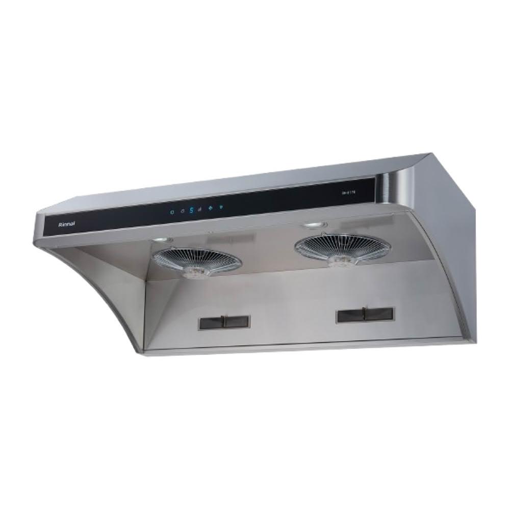 【林內】RH-9178 深罩式全直流變頻排油煙機 (含基本安裝)|斜背式|90公分|雙馬達|5段風速|深罩攏煙|低速靜音|